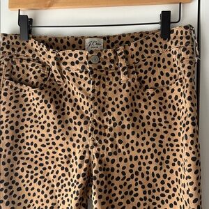 J Crew Leopard Spot Pants